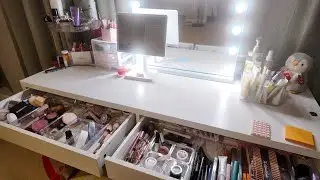 ✨ASMR UPDATED MAKEUP VANITY TOUR 💋