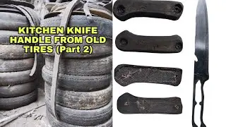 Kitchen Knife Handle From Old Tires Part 2 #diycrafts  #diy  #tire  #creative