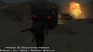 MGSV:TPP | Mission 8: Occupation Forces | S-Rank | All Tasks | Perfect Stealth (w/ Cutscenes)
