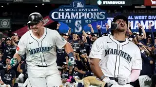 MARINERS WIN AL WEST. CLINCH FIRST ROUND PLAYOFF BYE 