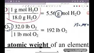 moles, density and concentration مبادئ الهندسة الكيمياوي المقطع ١