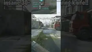 Insane THROWING KNIFE Kill From 30+ Meters | COD MW2 Open Beta