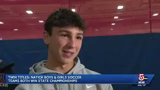 Natick teams win both boys and girls state soccer titles