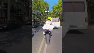Bus passengers weren&rsquo;t ready for this epic pass 🤣 #motorcycle #moto #bus #funny