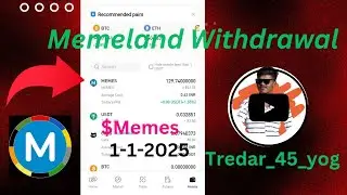 Memeland Withdrawal | $Memes token withdrawal in tonkeeper #memeland #memes  #crypto