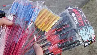 Mini-Raketen-Vergleich🚀💥| Babyraketen vs. Mini Salut Raketen vs. Muerte Rockets |&nbsp;Silvester 2024/25