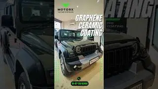 Graphene Ceramic Effects? 😱 Watch This Mahindra Thar Shine Like Never Before! MotorX Car Detailing