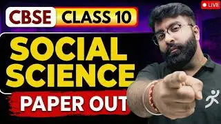 Social Science Paper Out🔥 | CLASS 10 CBSE BOARD 2026 | Don't Miss🎯