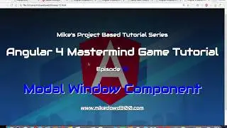 Angular 2/4 Project Based Tutorial, Mastermind, ep 12