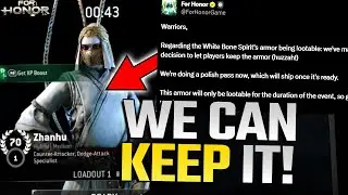HUGE Ubisoft WIN! We Can KEEP The Zhanhu Armor | For Honor
