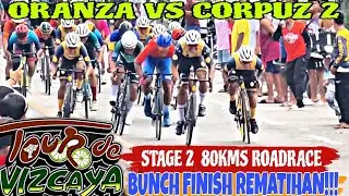 TOUR DE VIZCAYA 2024 STAGE 2 BUNCH SPRINT REMATIHAN!! RONALD ORANZA VS MERVIN CORPUZ REMATCH