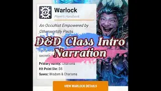 D&D Beyond - Warlock Class Intro Narration