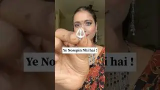 Nose pin hack | Navratri special | garba outfit look | Navratri 2025 | Garba look #Garba #Garba