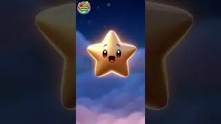 Shiny Star Up in the Sky ✨ | Bedtime Nursery Rhyme for Kids 🌙 | #Shorts
