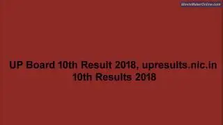UP Board Result 2018, upresults.nic.in 2018, 10th 12th Results 2018