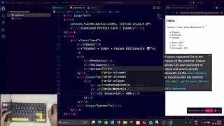 Week 2 :- Building A Centered Profile Card(Using Html & Css) | Code With Ishan
