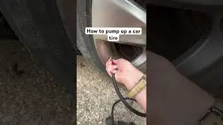 How to pump up a car tire #shorts
