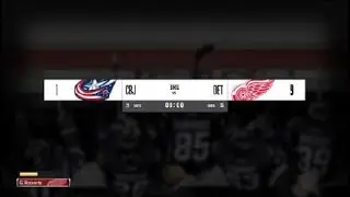 NHL 18 LW : Detroit Win at Home | Red Wings vs Blue Jackets