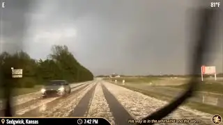 Baseball Size Hail Impacts Kansas - Live As It Happened