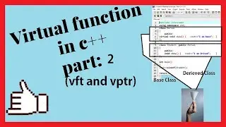 67 (b) vft and *vptr in Virtual function in c++