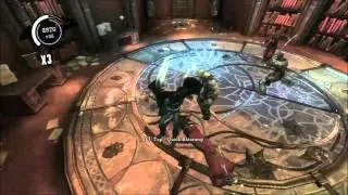Batman Arkham Asylum HD Mansion Fights, Saving Hostages!