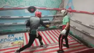 TEAM Lucky Romero La casa del boxeo con diamantito flores y el panochas