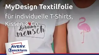 Avery Zweckform T-Shirt Folie: Individuelles T-Shirt selbst gestalten -  mit T-Shirt Bügelfolie