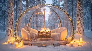 Winter Jazz Relaxing Ambience: Soothing Snow, White Screensaver