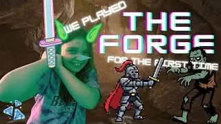 We played The Forge on Roblox for the first time!