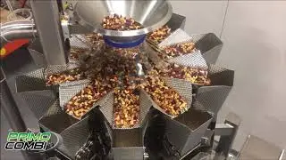 PrimoCombi&reg; multihead weigher dispensing trail mix into containers