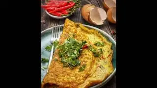 Soft and Fluffy Omelette Recipe at Home | Simple Breakfast Idea#food#foodie#shortsfeeds#shorts#omlet
