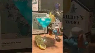 🌊 Blue Lagoon Twist Cocktail 🍸 | Easy & Refreshing Summer Drink 🍍💙 #shorts #cocktail #summer