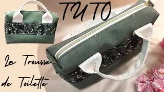 🧵TUTO COUTURE| Trousse de Toilette , Poignées et Fermeture Éclair