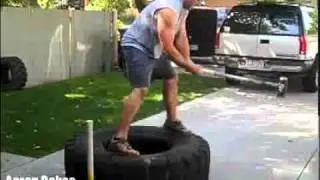 Strength and Conditioning   Tire Sledgehammer Workout