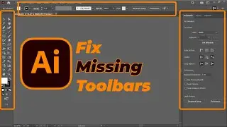 How to Show Toolbar in Illustrator + also show all missing tools