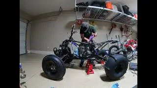 2020 CRF450R/TRX450ER hybrid build: Episode 2 Engine install timelapse