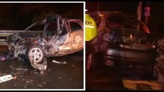 Joven agente de tránsito muere al chocar contra tráiler estacionado en la Vía Perimetral