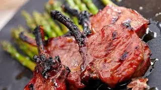 Grilled Lamb Chops & Honey Money Sauce