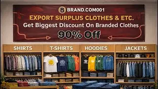 100% Original Store Articles 😱 | Branded Export Surplus Garments 🔥 | Upto 95% Off All Big Brands 🤑😍