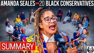 Amanda Seales Vs 20 Black Conservatives Debate Summary | Reparations, Racism, And Radical Truths