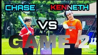 Kenneth vs chase (game 2) THE BEST WIFFLEBALL GAME EVER!!!