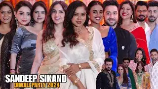TV Celebrities Arrive At Sandeep Sikand Diwali Party 2024 | Manisha Rani,Jasmine,Aly,Adaa,Pooja