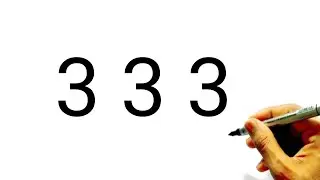 How to draw a cat from number 333 । cat draw । how to draw a cat । number drawing / easy drawing