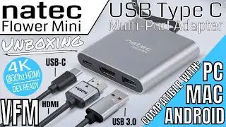 Natec Flower Mini - USB Type C Multi-Port Adapter Unboxing
