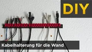 Preiswerte Kabelhalterung f&uuml;r die Wand - Kreative Zweckentfremdung eines Parat Werkzeughalters