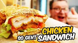 DAS WOHL BESTE CHICKEN SANDWICH | BIG CHICKEN STEAK SANDWICH - SUPERBOWL Snack