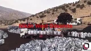 Nikan West gilsonite depot in Gilan-e-Gharb