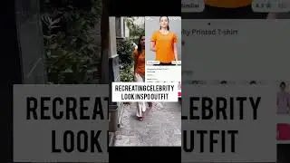 Recreating celebrity look inspo outfit under budget 🌸👗 #trendingshorts #celebrityfashion
