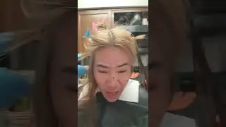 Using Clairol hair color N8 neutral blonde for grey hair #shortvideo #highlights