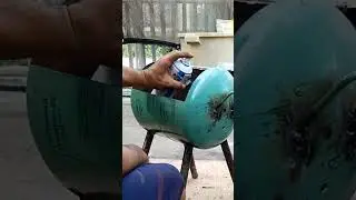 PART 3 | DIY grill out of a used freon tank #shorts